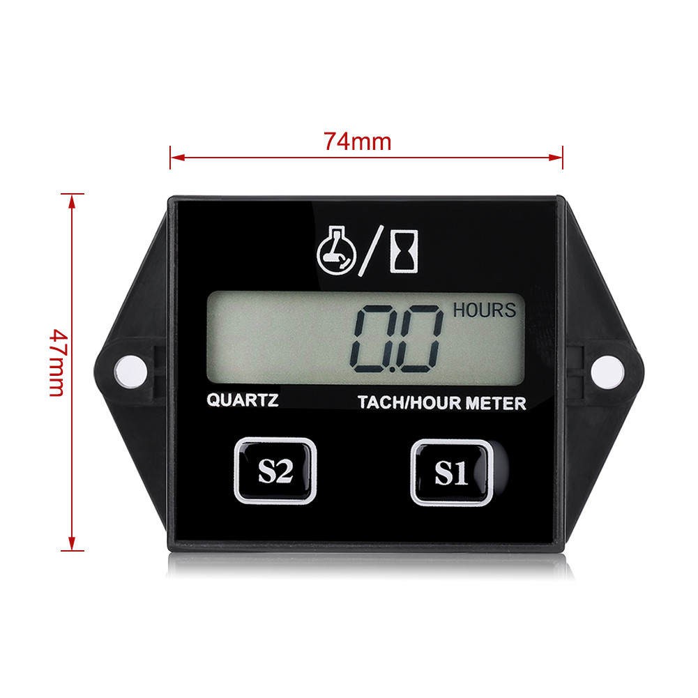 Máy Đo Tốc Độ Tach / Hour Màn Hình Lcd Cho Động Cơ Xe Máy 2 / 4 | BigBuy360 - bigbuy360.vn