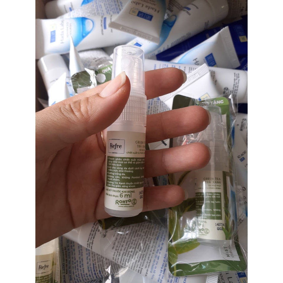 Xịt khử mùi Refre trà xanh 6ml Hàng khuyến mãi