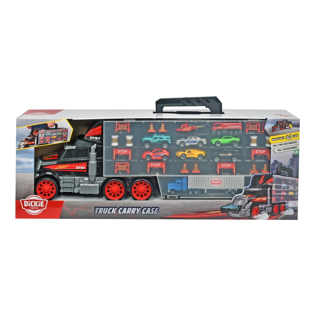 Bộ Xe Tải Chở Xe Hơi DICKIE TOYS Truck Carry Case 203749023