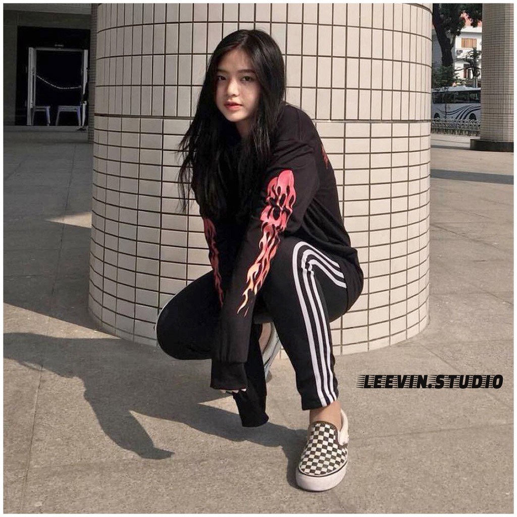 [Mã FAMAYWA giảm 10K đơn 50K] Quần Baggy Nữ Nam ỐNG SUÔNG 3 Sọc UNISEX - Kiểu dáng quần thể thao nam nữ 3 line - | BigBuy360 - bigbuy360.vn