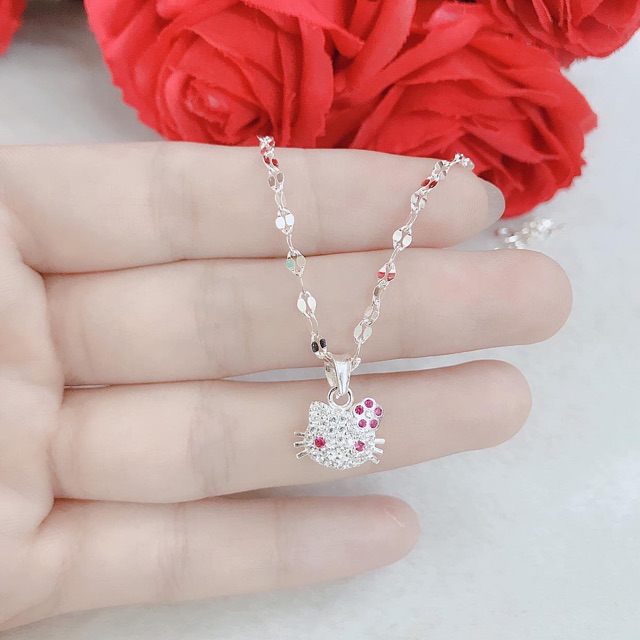 Dây chuyền bạc mặt Kitty cho Bé Yêu DC0203