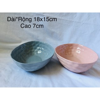 { GỐM BÁT TRÀNG XUẤT KHẨU } Tô(bát) bằng gốm sứ hình cánh hoa xinh xắn