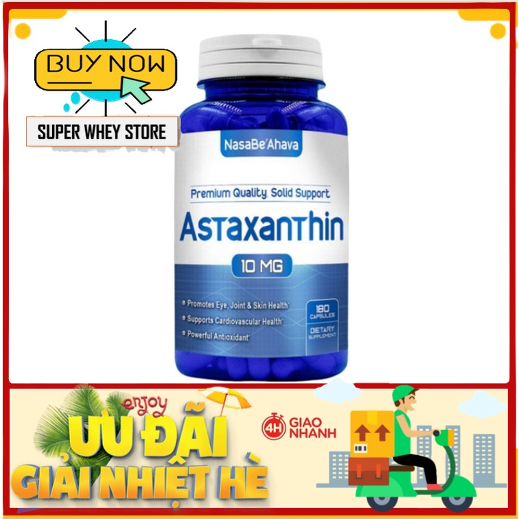 (HÀNG NỘI ĐỊA) ASTAXANTHIN HÀM LƯỢNG CAO 10MG - CHỐNG LÃO HOÁ, ĐẸP DA, TĂNG CƯỜNG ĐỀ KHÁNG CƠ THỂ ( 