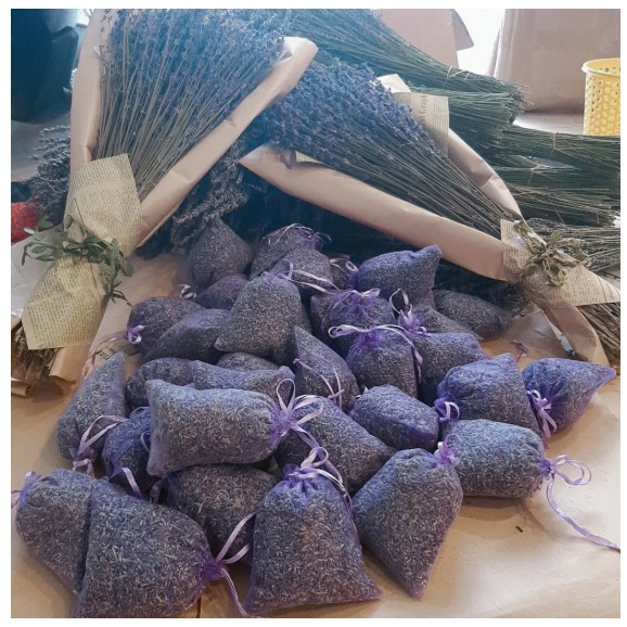 Túi thơm nụ hoa khô lavender (nụ hoa nhập pháp mùi thơm dai)