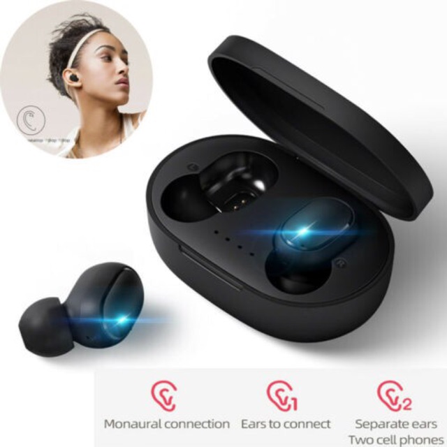 Tai nghe bluetooth xiaomi redmi airdots 2 chống ồnc pin trâu kết nối 5.0 bảo hành 12 tháng