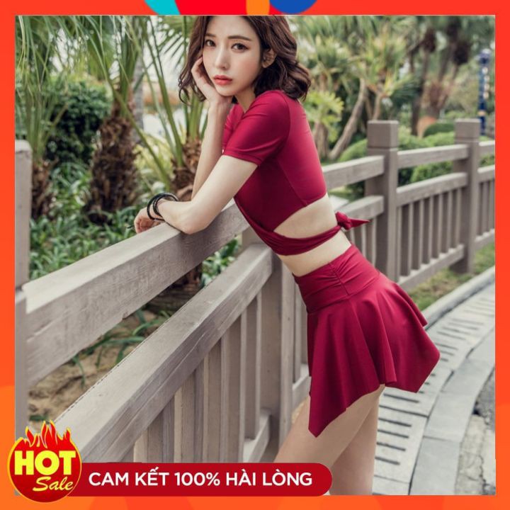 Bộ Bơi Nữ Kèm Quần Bên Trong, Bộ Áo Tắm Mẫu Mới Hàn Quốc | BigBuy360 - bigbuy360.vn