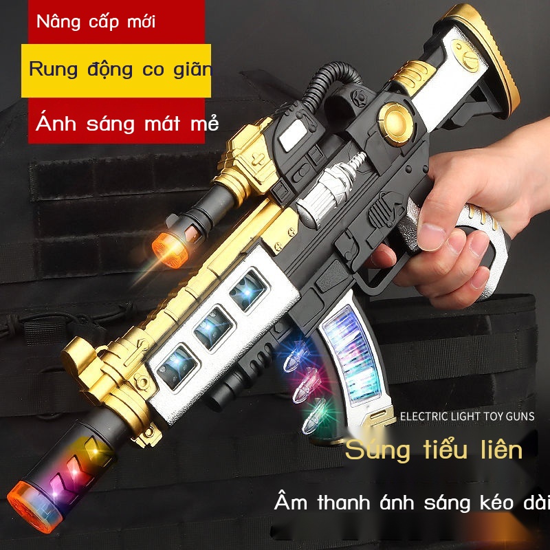 JĐồ chơi trẻ em súng điện âm thanh và nhạc nhẹ cho bé trai bắn tỉa 2-3 tuổi 4-6
