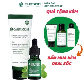 Combo làm sạch da, ngăn ngừa mụn và thâm Caryophy (Sữa rửa mặt 150ml + Serum 10ml)