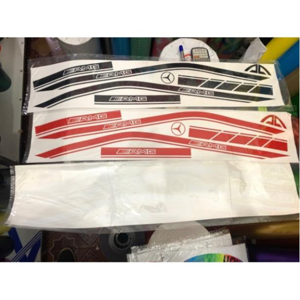 Tem AMG SH Việt Cán 3 Lớp Chống Phai Màu ( Không Phản Quang )