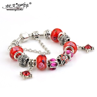 Vòng tay đính hạt pandora vòng tay phong cách âu mỹ