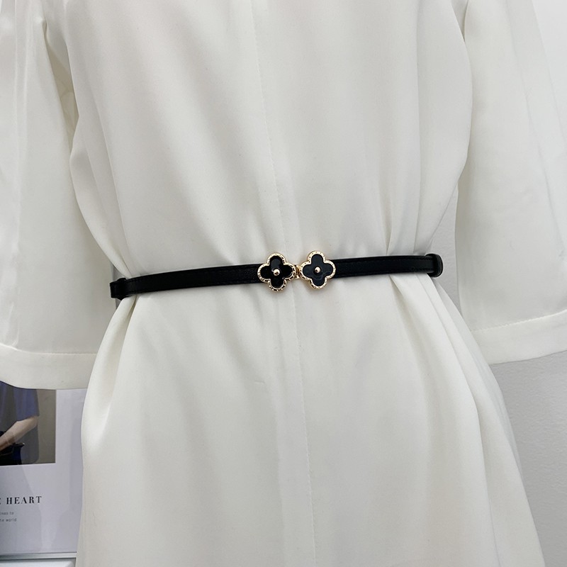 The New Matte Thin Belt Women's Dress Decorated Shirt Sweater Fashionable Summer Skirt Small Belt