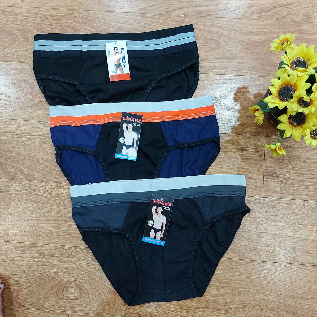 Combo 10 quần sịp chéo nam thông hơi gửi màu bất kì