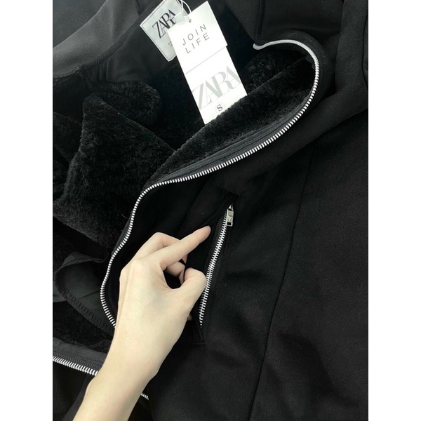 Áo da lộn lót gió nam màu đen-áo bomber zara nam xuất dư