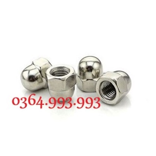 Gói 100 cái ecu mũ/ tán bầu/ đai ốc mũ m5/m6/m8/m10 inox.