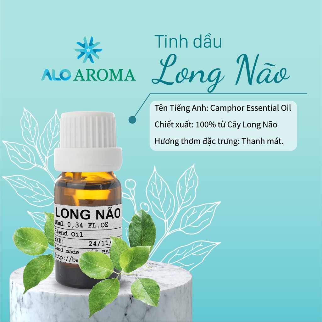 Tinh Dầu Long Não Thiên Nhiên làm lành da, giảm căng thẳng Camphor Essential Oil AloAroma