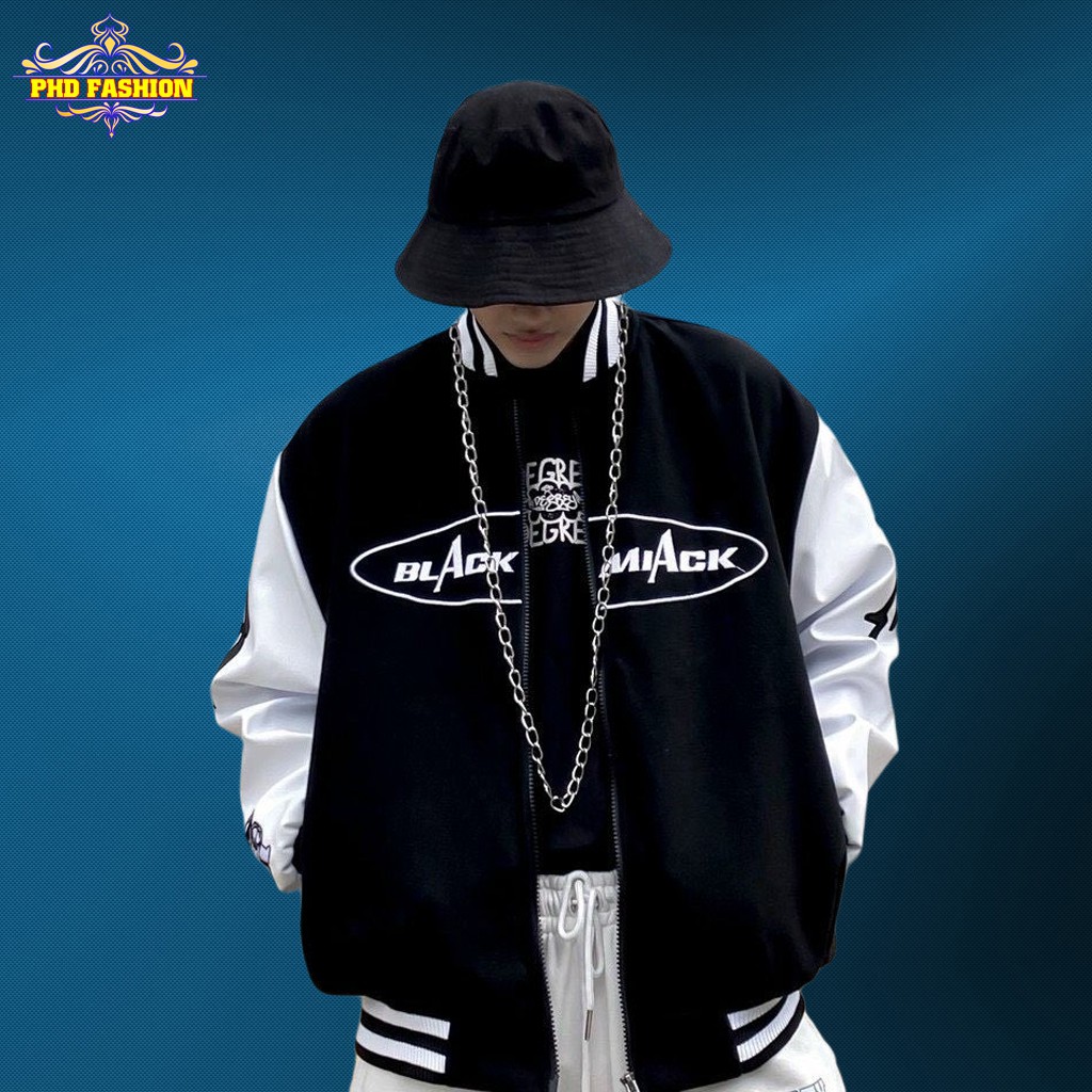 Áo bomber unisex nam lẫn nữ dù 2 lớp không bong tróc chất vải mịn không xù (màu đen), cam kết video kèm ảnh thật | BigBuy360 - bigbuy360.vn