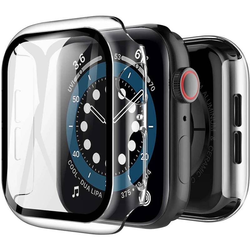 Vỏ bảo vệ bằng kính cường lực bảo vệ màn hình đồng hồ Apple iWatch series 7 45mm 41mm 6 5 4 3 se 44mm 40mm 42mm 38mm 7