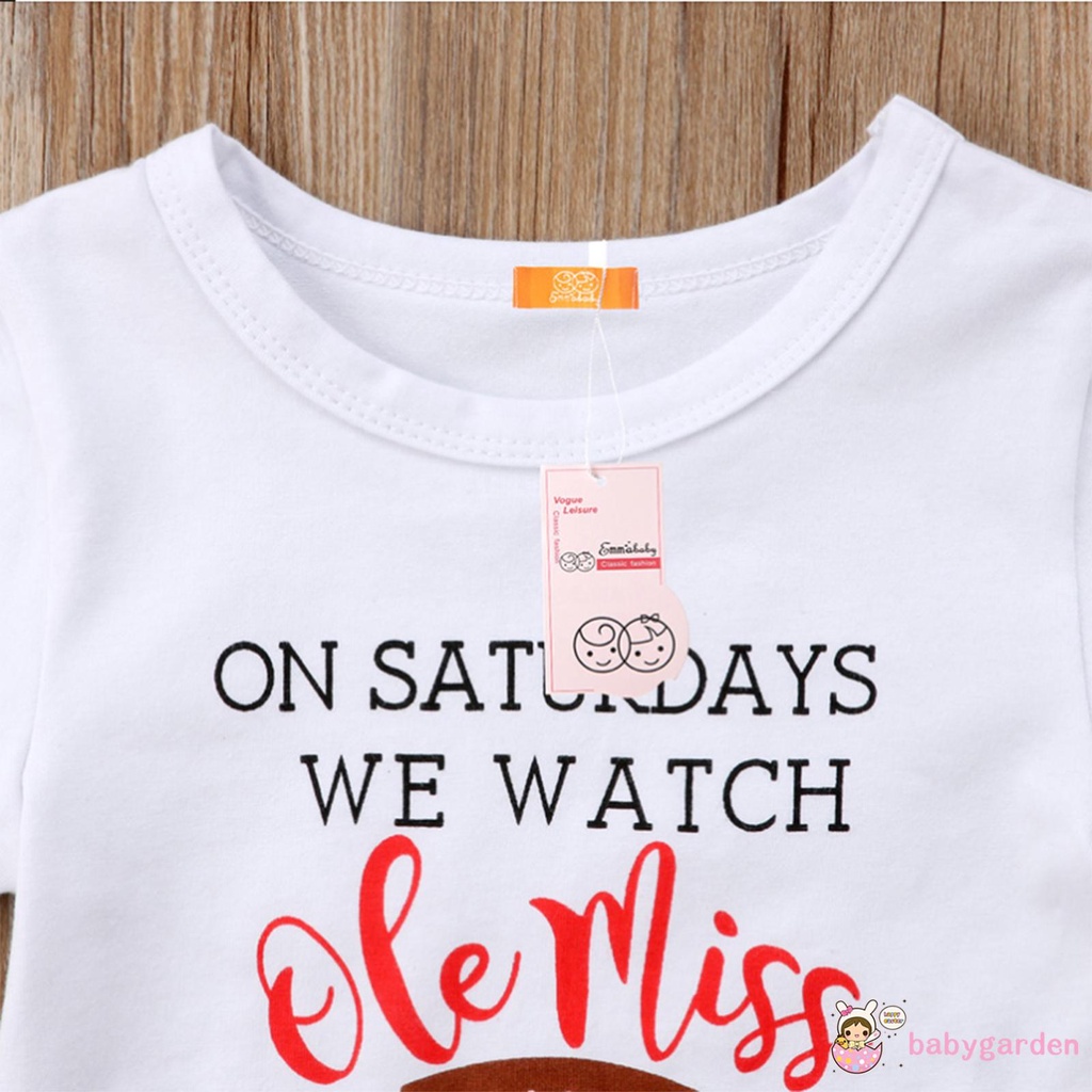 Set áo thun ngắn tay in chữ + quần short kèm băng đô thắt nơ cho bé gái