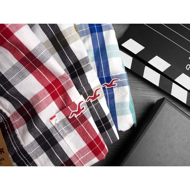 ÁO SƠ MI NAM KẺ SỌC CARO NHỎ TAY NGẮN | BigBuy360 - bigbuy360.vn