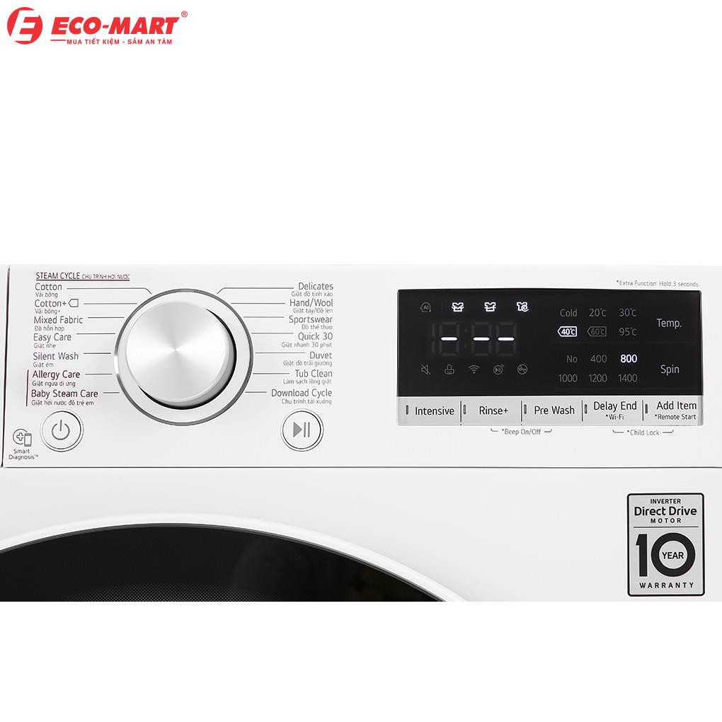 Máy giặt LG Inverter 8.5 kg FV1408S4W Mới 2020