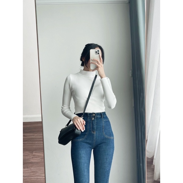 Creamy shirt - áo len tăm dài tay mềm mịn Regen