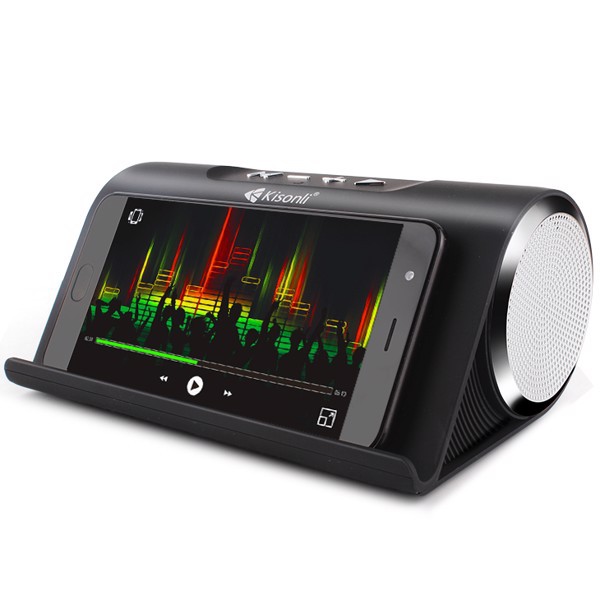 Loa bluetooth đa năng Kisonli KS-1981 bass mạnh mẽ - tích hợp đế để điện thoại cực chất, loa nghe nhạc bluetooth