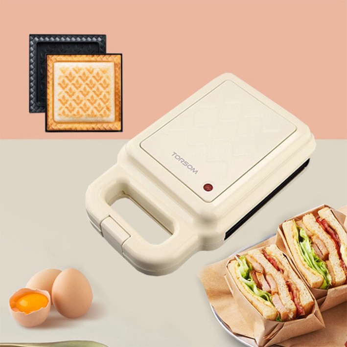 Máy nướng bánh mì sandwich mini đa năng chính hãng Torsom