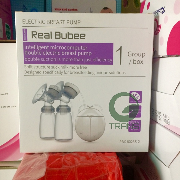 Máy hút sữa điện đôi Real Bubee