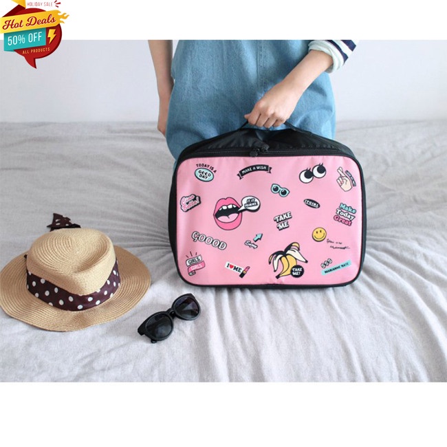 Túi Đựng Đồ Trang Điểm Họa Tiết Hoạt Hình Dành Cho Nữ