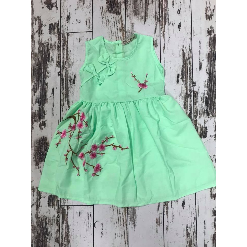 ĐẦM THÊU HOA ZARA KIDS