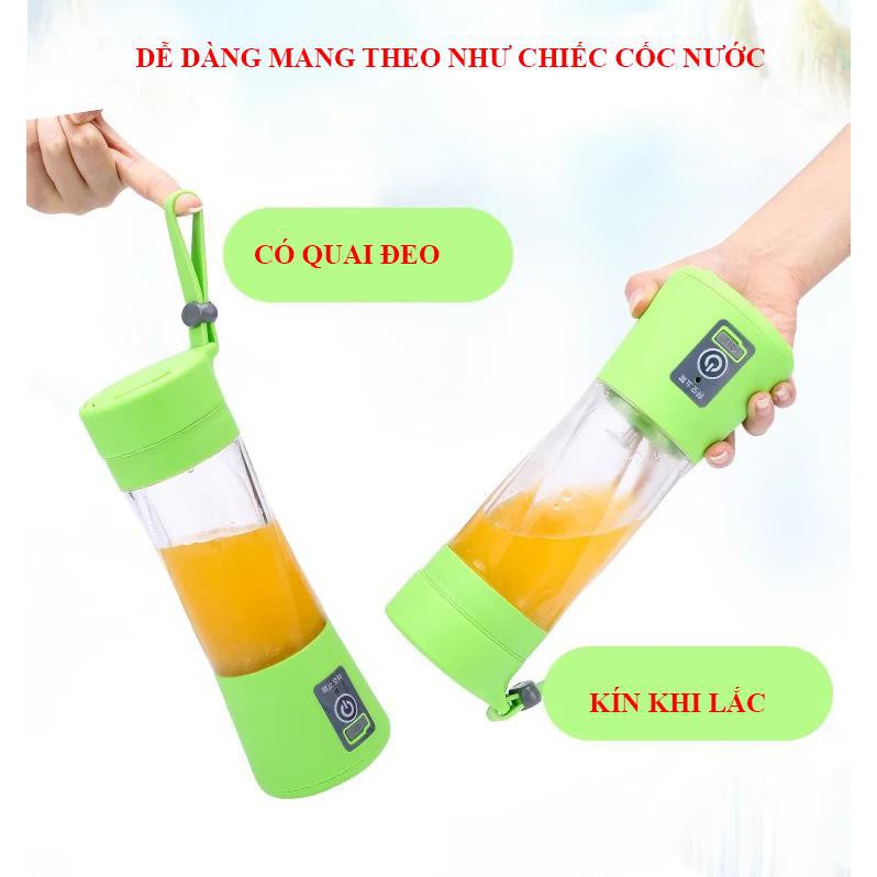 Máy xay sinh tố tích điện cầm tay - Máy xay sinh tố mini 2in1