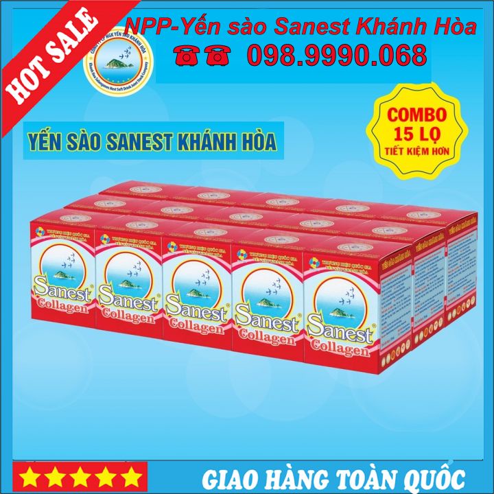 Nước Yến sào Khánh Hòa Sanest Collagen đóng lọ 70ml - 770
