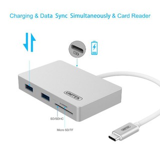 HUB USB 3 PORT + TF READER UNITEK Y-9319