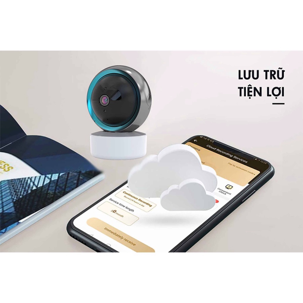 Camera YCC365 Plus 5G 1080P  Tự Động Theo Dõi Camera An Ninh WiFi camera Âm Thanh Cho Bé Màn Hình Camera quan sát