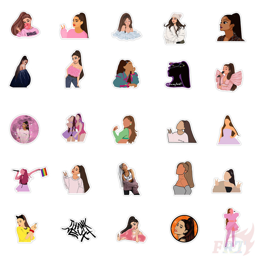 ❉ Ariana Grande Series 01 Sweetener - Pop Singer Actor Superstar Stickers ❉ 50Pcs/Set DIY Fashion Luggage Laptop Skateboard Decals Doodle Stickers