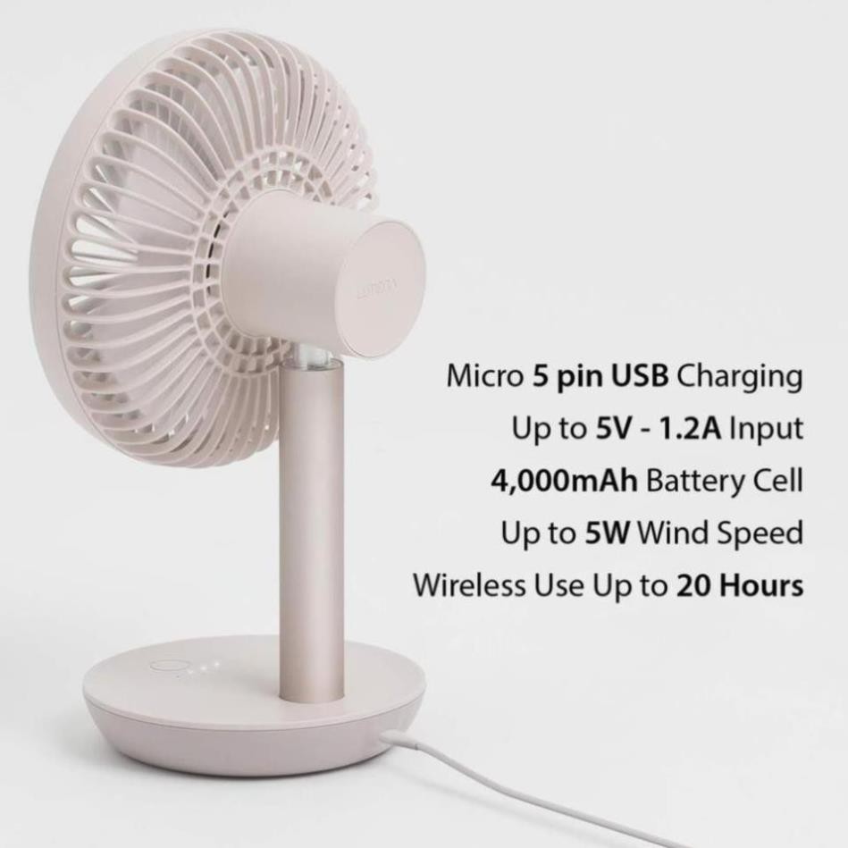 Quạt sạc USB để bàn cao cấp  N9-FAN STAND