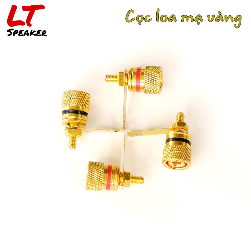 Cọc loa mạ vàng M4 - Trạm kết nối loa kim loại