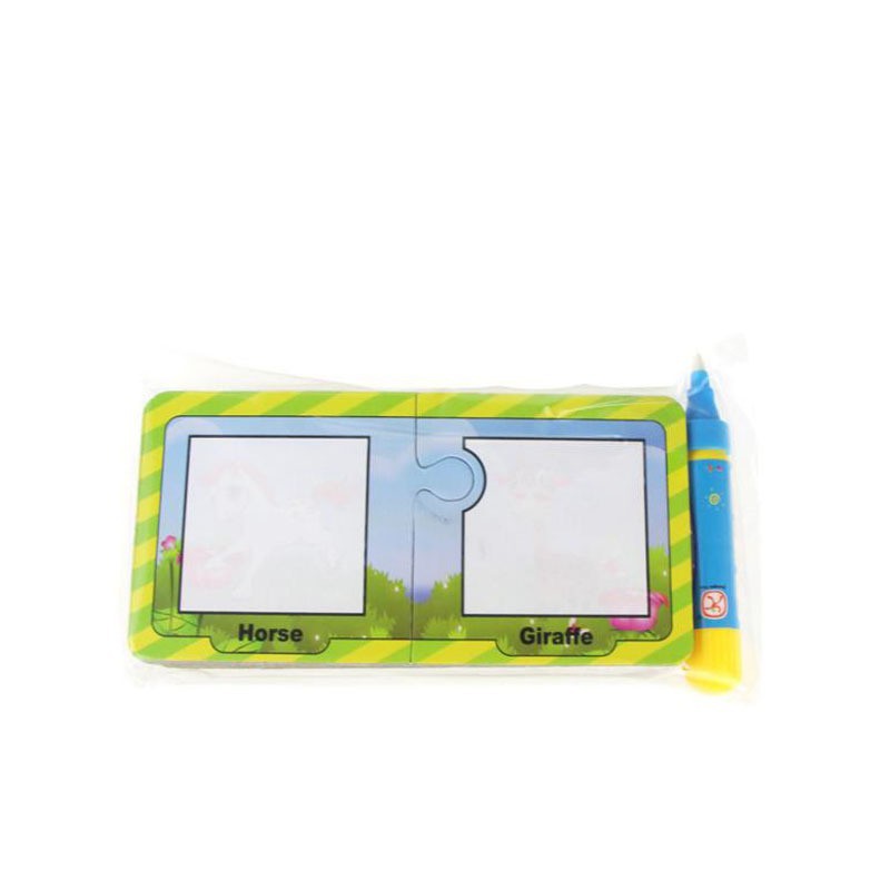 Magic Drawing Graffiti Animals Card with 1 Magic Pen Cognitive Painting Board