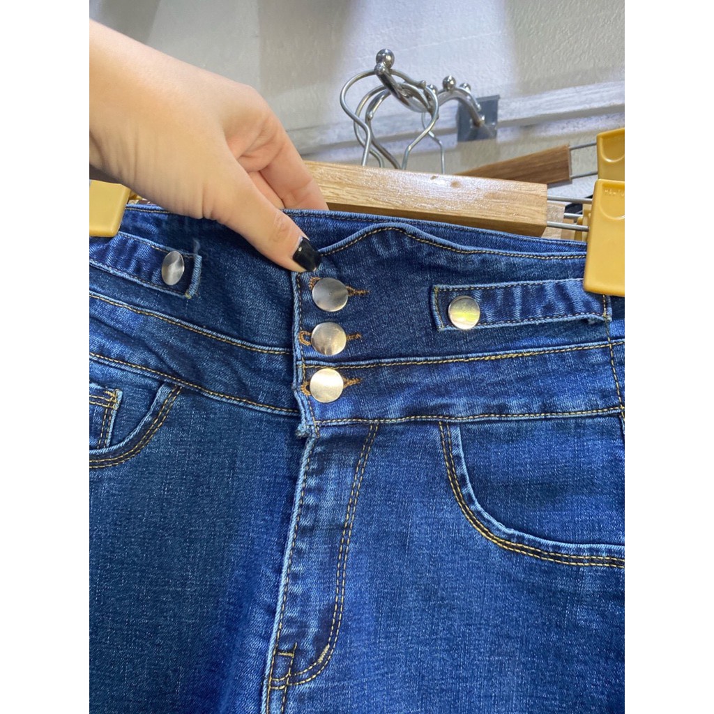 Quần bò nữ cạp cao 5 khuy mẫu hít hót (ảnh thật) | BigBuy360 - bigbuy360.vn