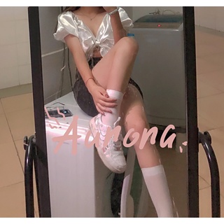 [Sẵn Hàng]♥️Áo Croptop Lụa Satin Buộc Nơ Trắng(ảnh thật)Size S,M,L