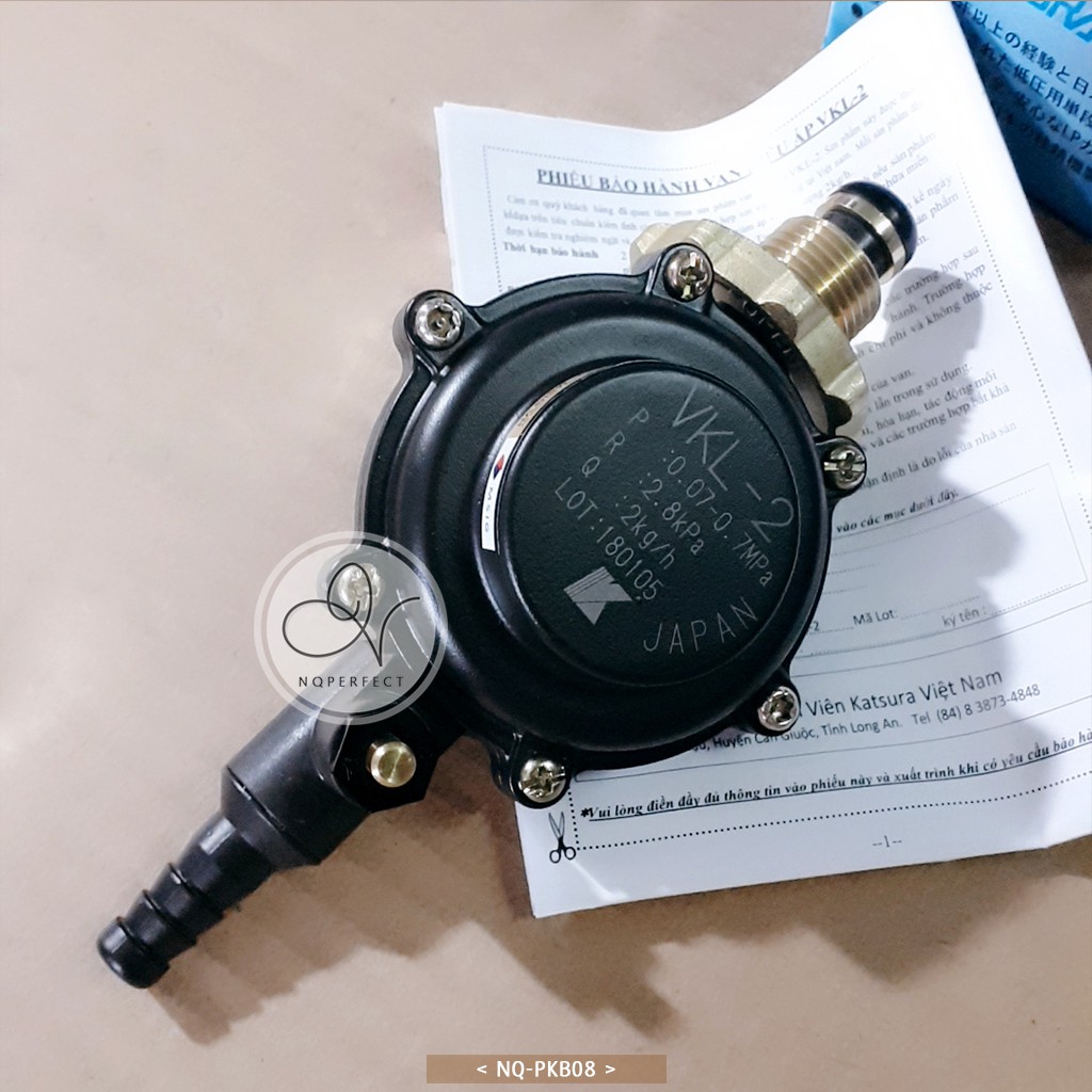 Van điều áp LP gas safely regulator ren ngoài/trong Katsura VKL-2 / VKLF-2 Japan (Bảo hành 2 năm)