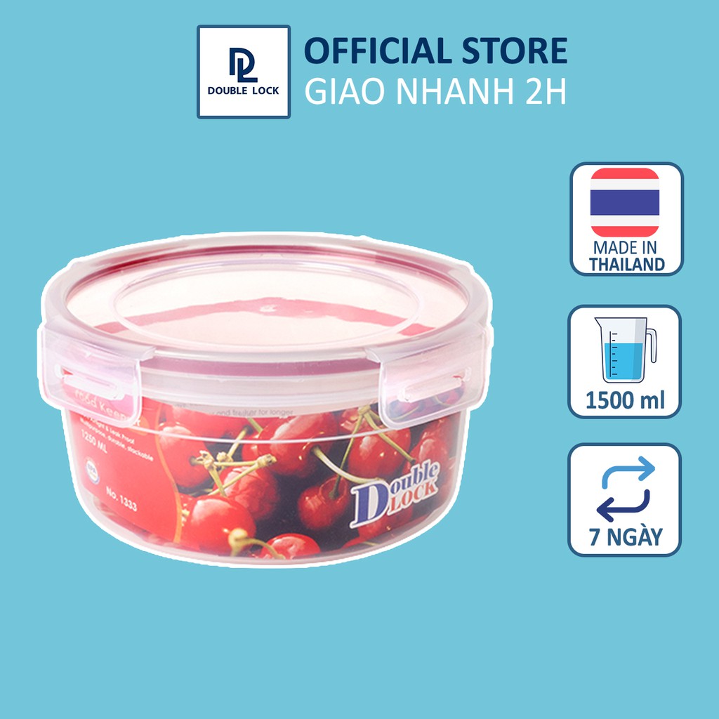 Hộp nhựa đựng thực phẩm JCJ Thái Lan 1331-1332-1333, dung tích 250-650-1250 ml