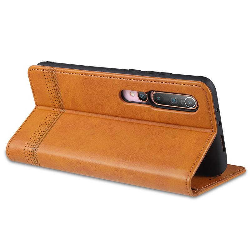 Bao Da Điện Thoại pu Nắp Lật Phong Cách Doanh Nhân Cho xiaomi mi 10 xiaomi mi10 pro mi10pro Giá Đỡ