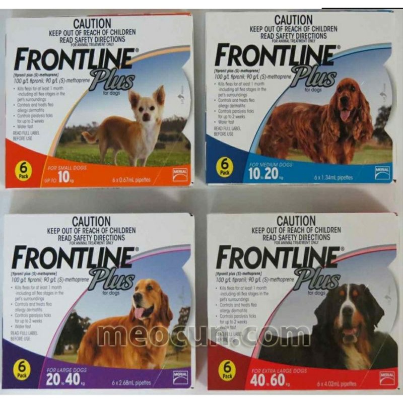 Frontline Dog - nhỏ gáy loại bỏ ve rận, bọ chét trên chó