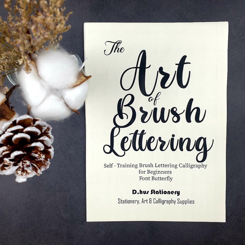 Bộ giấy luyện chữ Calligraphy - Brush Lettering (Workbook for Beginners) - Ngòi Big Brush (Sakura Koi, Stabilo,...)