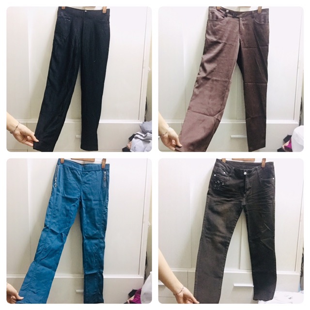 Quần jean dài baggy jogger thun secondhand 2hand si