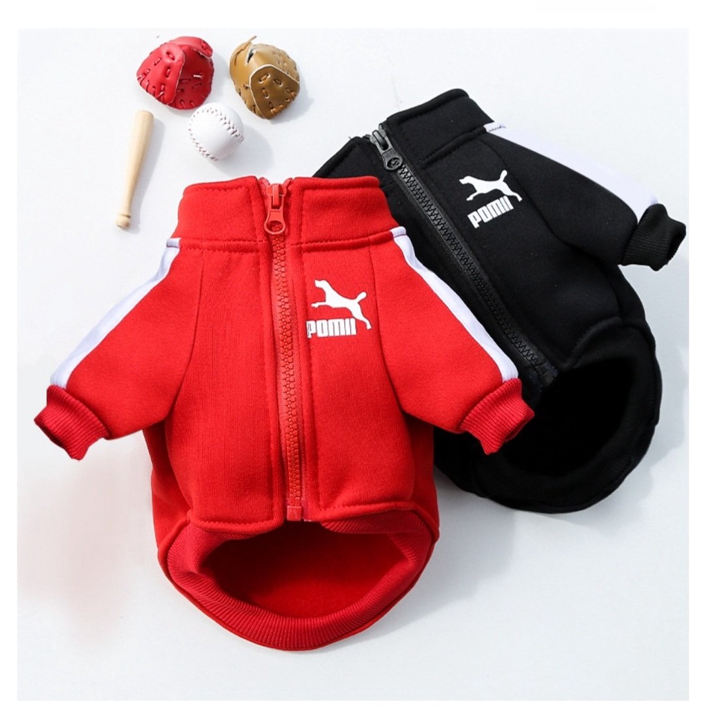 Áo Nỉ Kéo Khóa Phong Cách Thể Thao Kool Ngầu - Áo cho Chó Mèo Thú Cưng - Hàng Loại 1 Xịn Xò