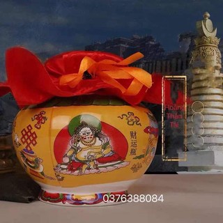 Bảo bình gốm sứ hoàng thần tài