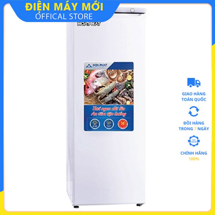 [FREESHIP HN] Tủ đông đứng Hòa Phát HUF 450SR1 208 lít 7 ngăn-Hàng chính hãng