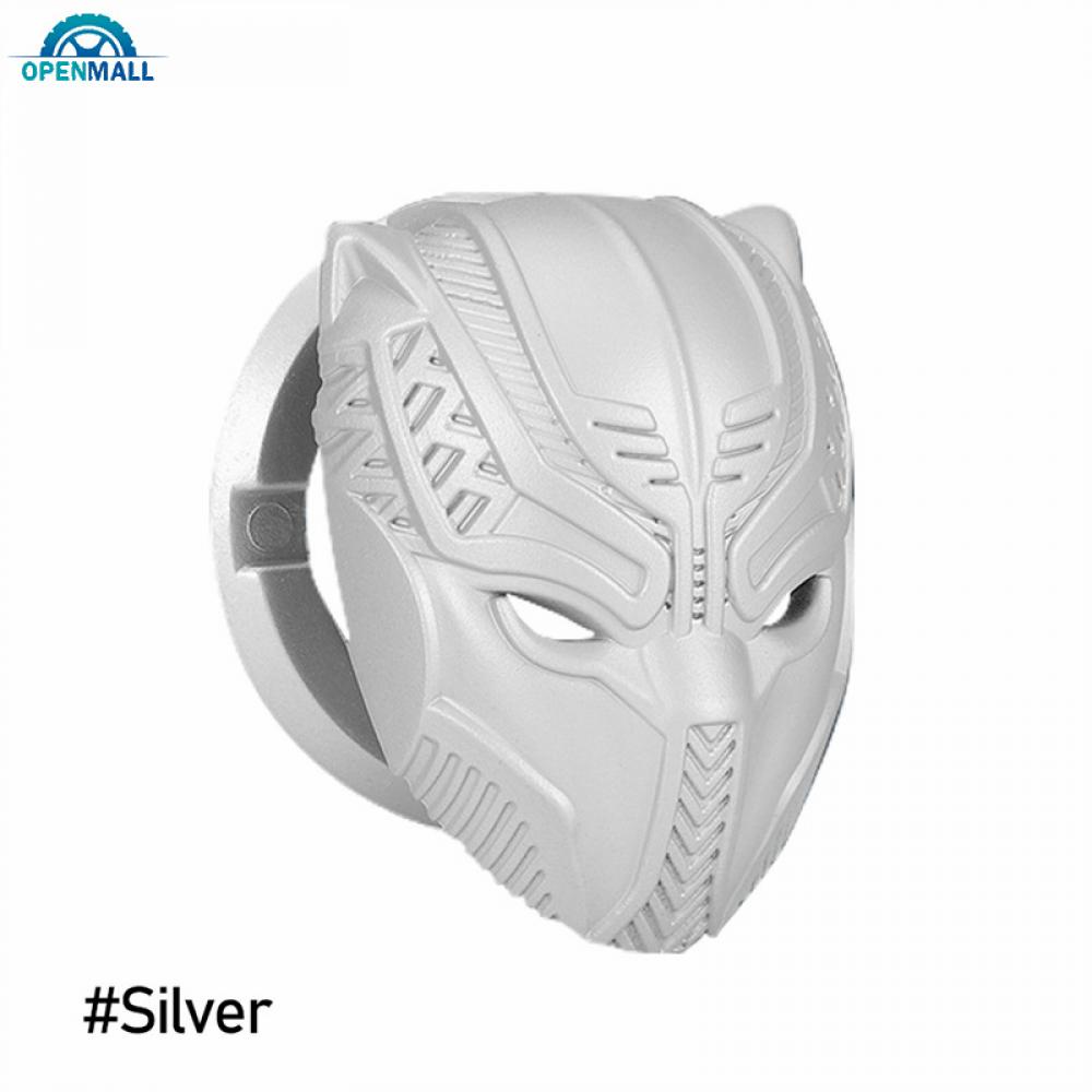 Miếng Dán Trang Trí Nút Khởi Động Xe Hơi Hình Báo Đen 3D